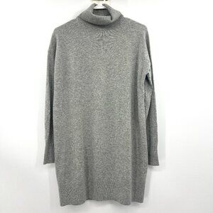 Everlane 100% Cashmere Turtleneck Tunic Sweater in Gray Women's Small